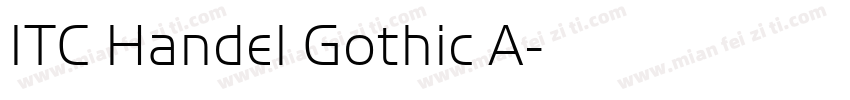 ITC Handel Gothic A字体转换